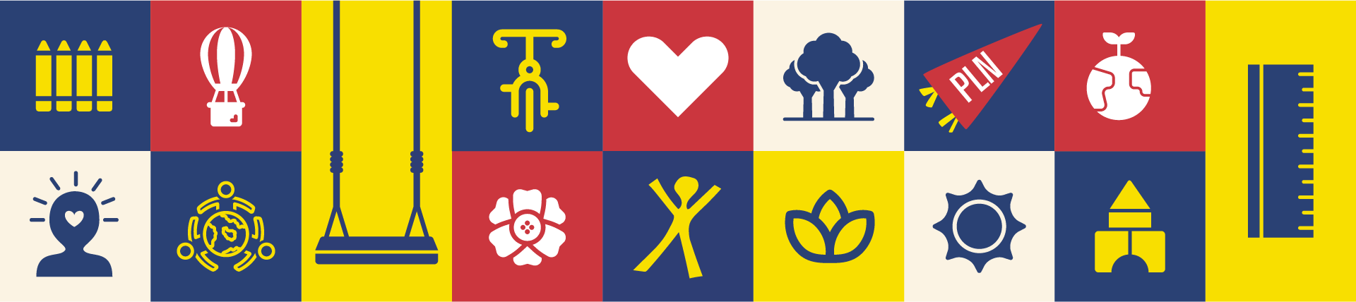 colorful squares banner